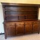Rustic two-body oak sideboard from the 1960s.