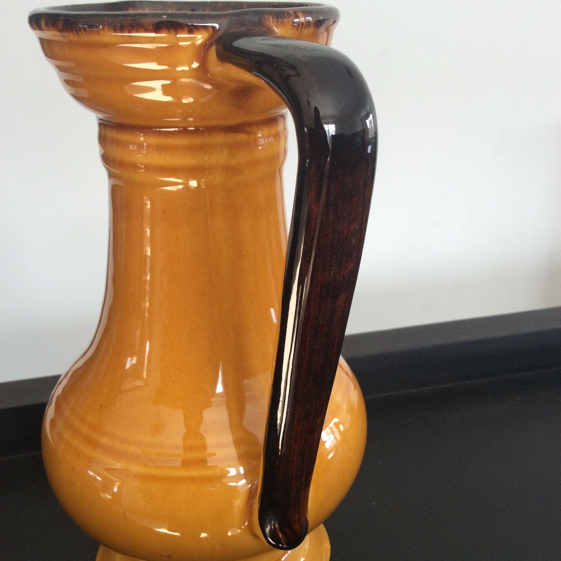 Vintage ceramic jug signed