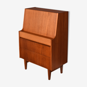 Restored Teak 1960s Retro Elliots of Newbury Bureau Writing Desk