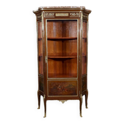 Vitrine en acajou de style Transition, Louis XV, Louis XVI – 1900