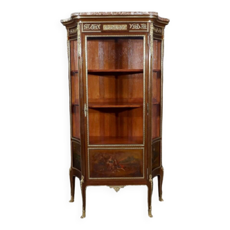 Mahogany Showcase, Transition Louis XV Louis XVI style – 1900