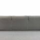Cassina Maralunga 3-Seater Sofa by Vico Magistretti in grey striped fabrics