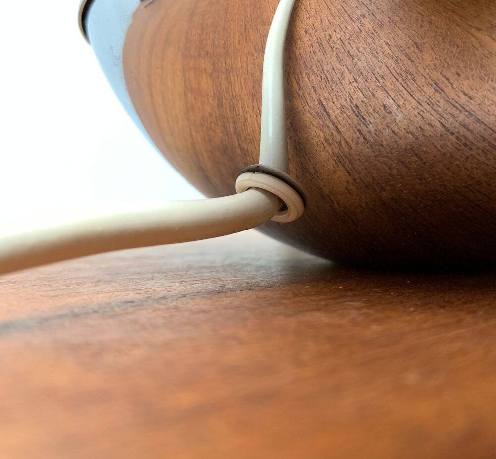 Chrome mushroom table or wall lamp in German mid-century space style by Klaus Hempel for Kaiser Leuchten, 1970s.