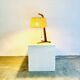 Hemp String & Teak Wood Table Lamp By Ib Fabiansen For Fog & Mørup, Denmark 1950S