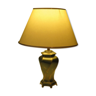 Twisted brass lamp from the 1970s