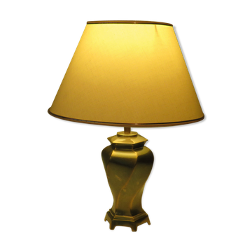 Twisted brass lamp from the 1970s