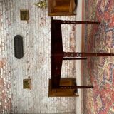 Mahogany desk table with system in la tronchin xix eme century