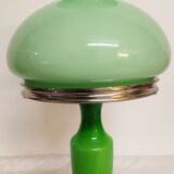 Glass and bronze table lamp, Spain, 1950