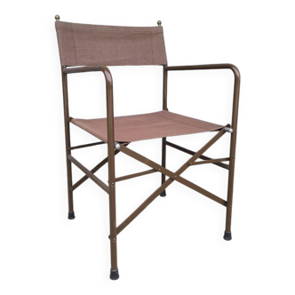Folding canvas garden armchair, Italy 1980