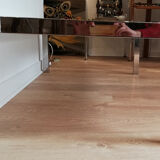 Chrome metal, brass and smoked glass coffee table to taste like Willy Rizzo