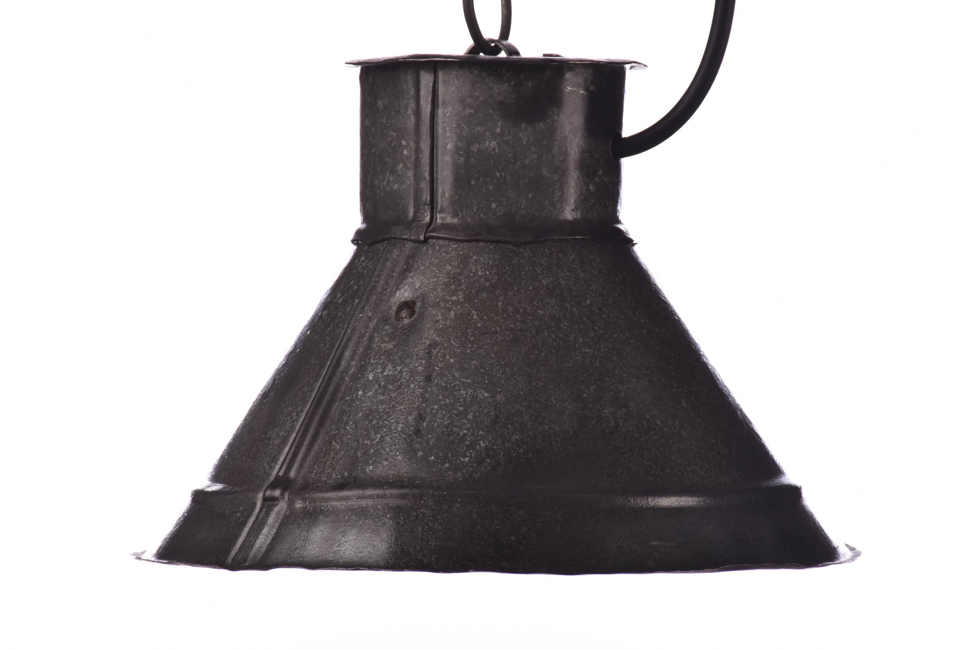Industrial zinc pendant lamp
