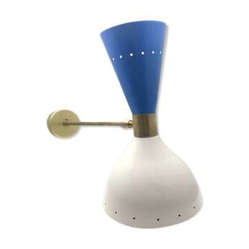 Applique moonlight blanc & bleue