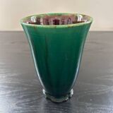 Deep green handmade vase