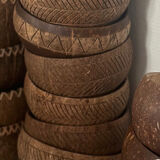 Set of 16 coconut bowls