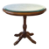1950s Oval Pedestal Table with Beveled Mercury Mirror