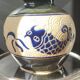 Vintage lamp base "Dong Tam" Ceramic from Vietnam