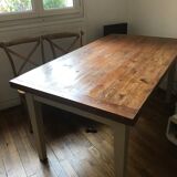 Table to eat expandable in solid poplar