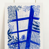 Blue botanical