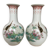 Pair of Chinese porcelain vases