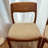 Set of 4 Scandinavian design chairs from the 60s by Juul Kristensen