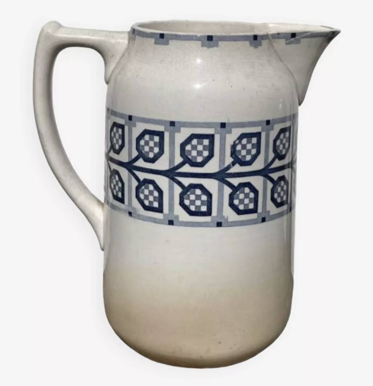Antique Digoin vase jug