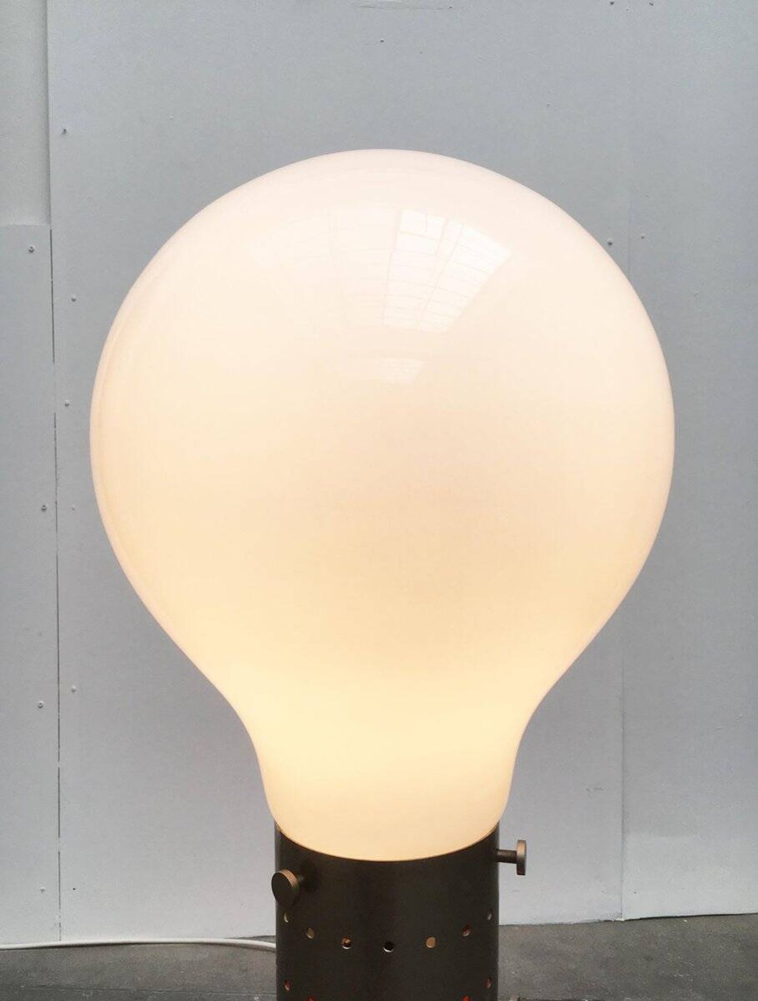 Murano Glass Floor Lamp Model Birillo Mid-Century Italian Space, 1960s