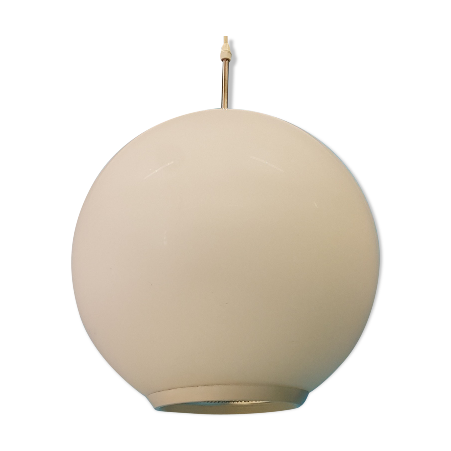 Rare opaline glass pendant lamp by Philips, 1960s