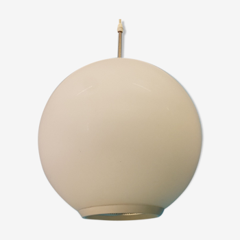 Rare opaline glass pendant lamp by Philips, 1960s