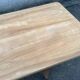 Large table 3 metres, tapered wooden legs, sanded top.