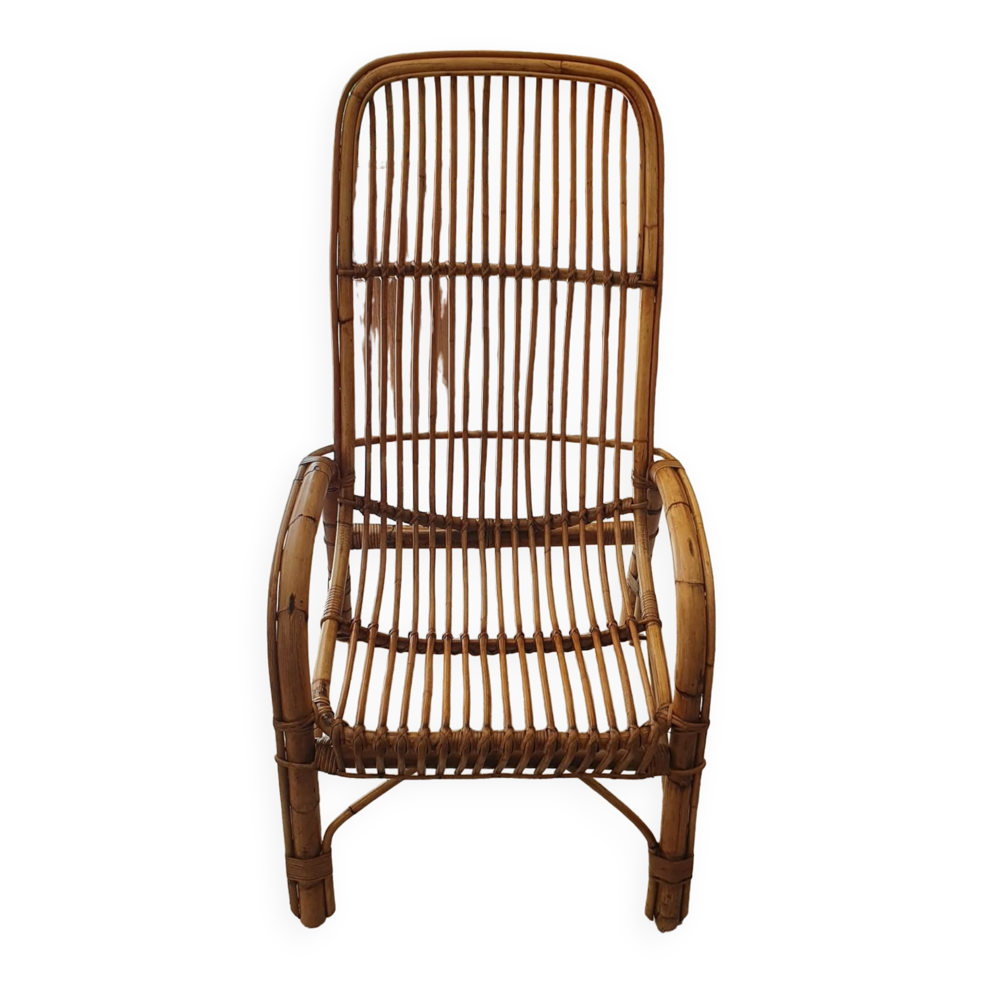 Rattan armchair