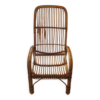 Rattan armchair