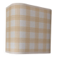 Cream and yellow checked lampshade, 90s cottage style, Habitat.