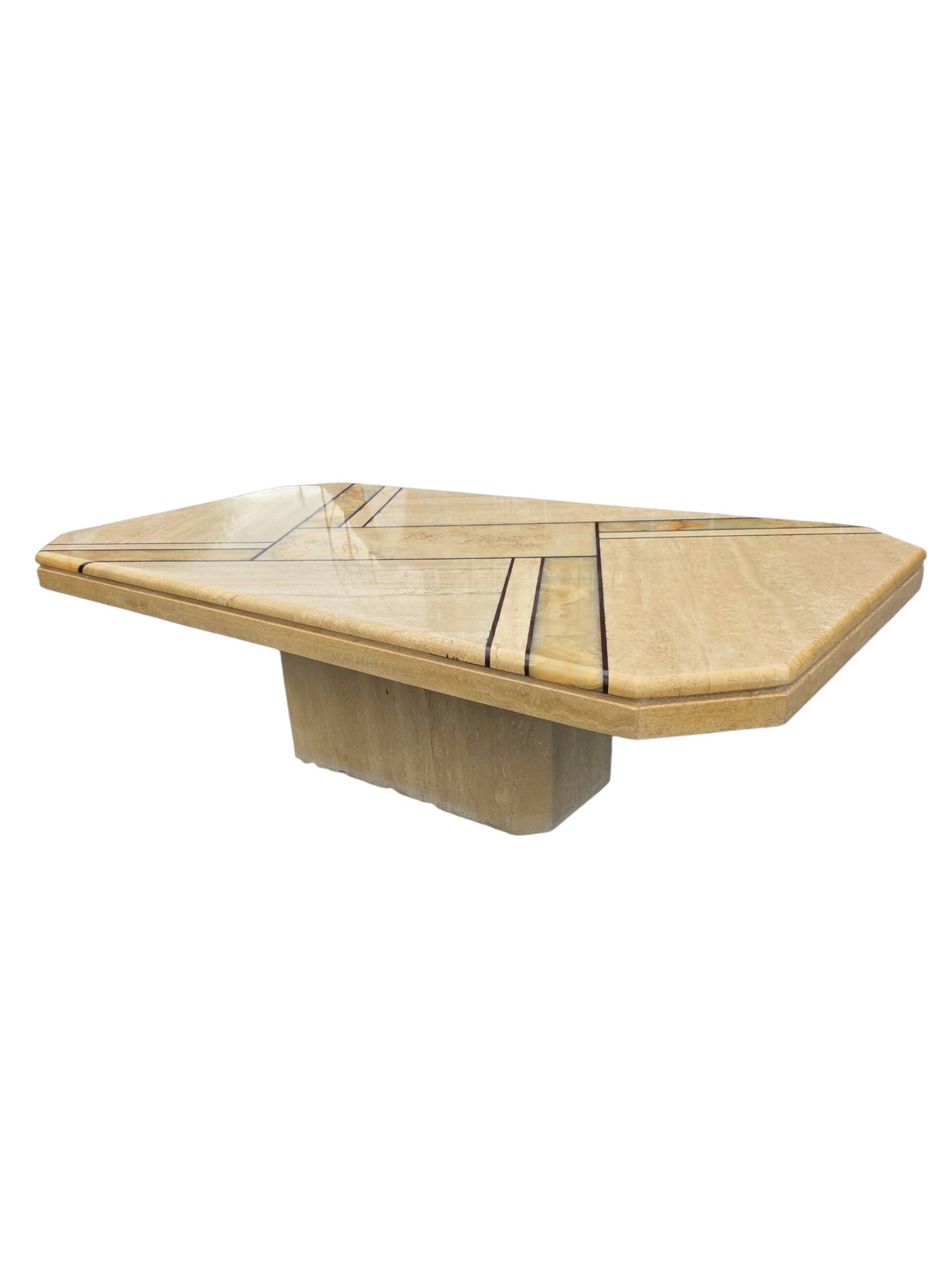 Travertine coffee table from the 70s/80s.