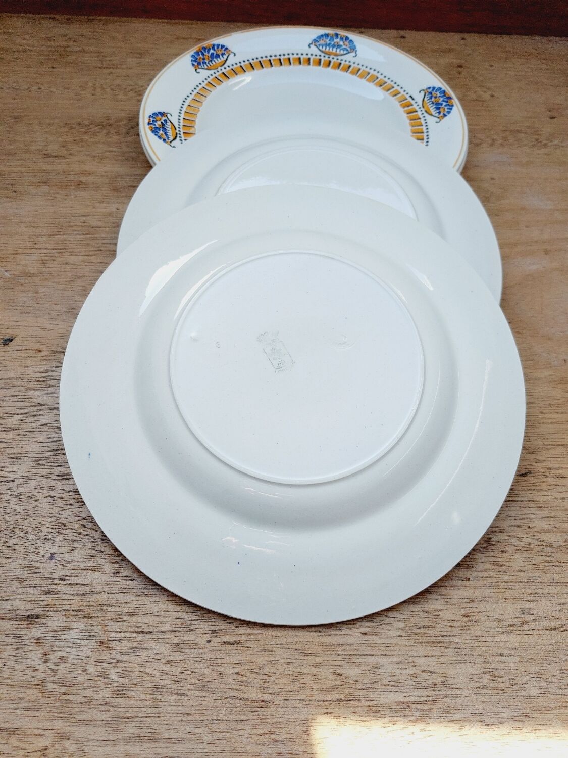 Assiettes plates Longwy