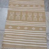 Tapis kilim descente de lit traditionnel fait main 97x64cm