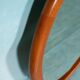 XL oval mirror vintage Danish design in teak by Christensen Silkeborg