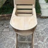Wooden high baby chair