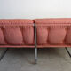 Sofa and armchair chrome steel and fabric 70s / 80s