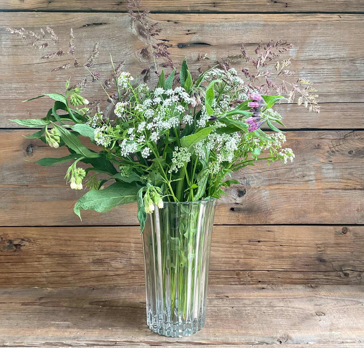 Large glass vase France
