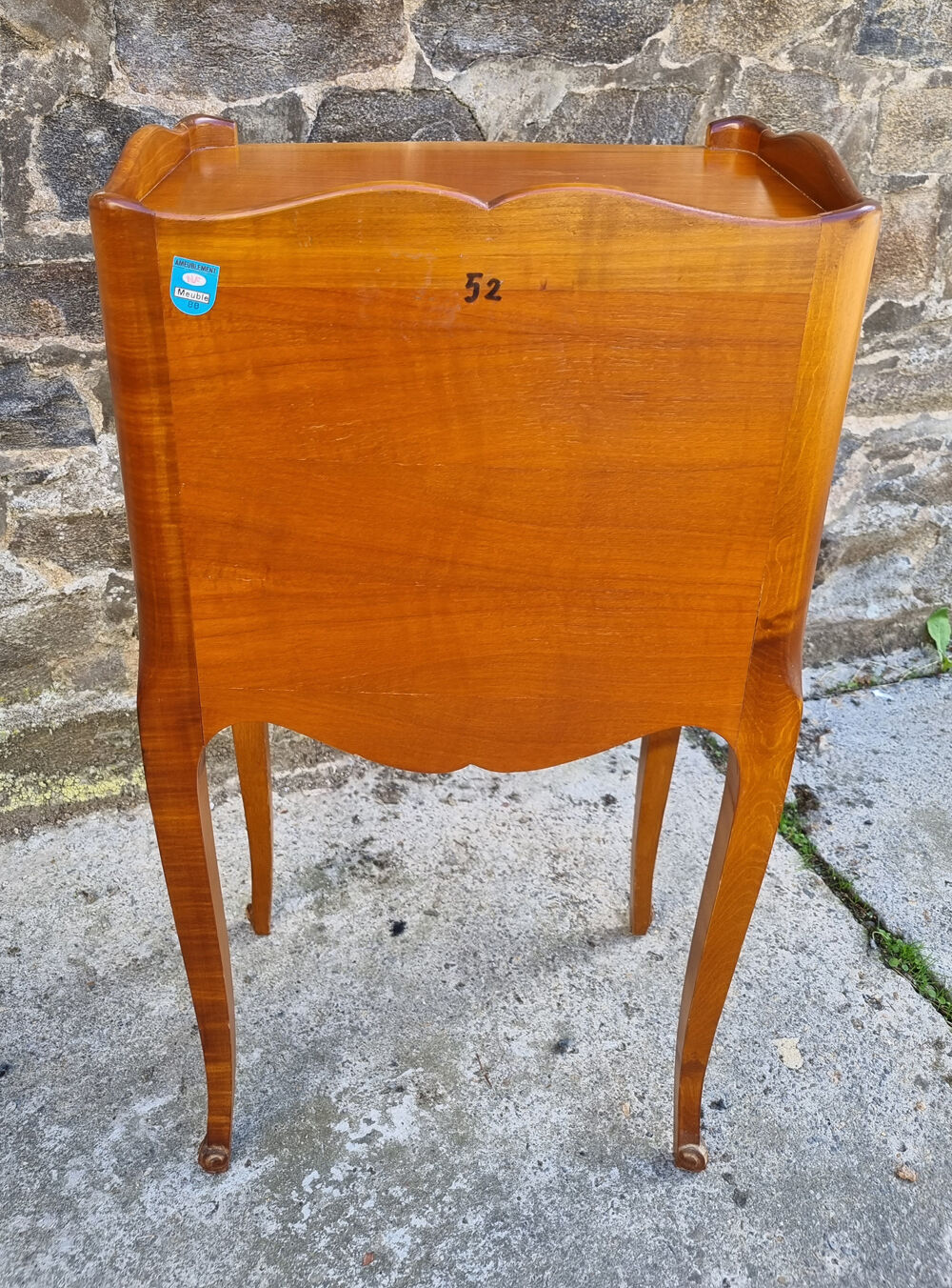 Pair of vintage Louis XV style bedside tables, wood