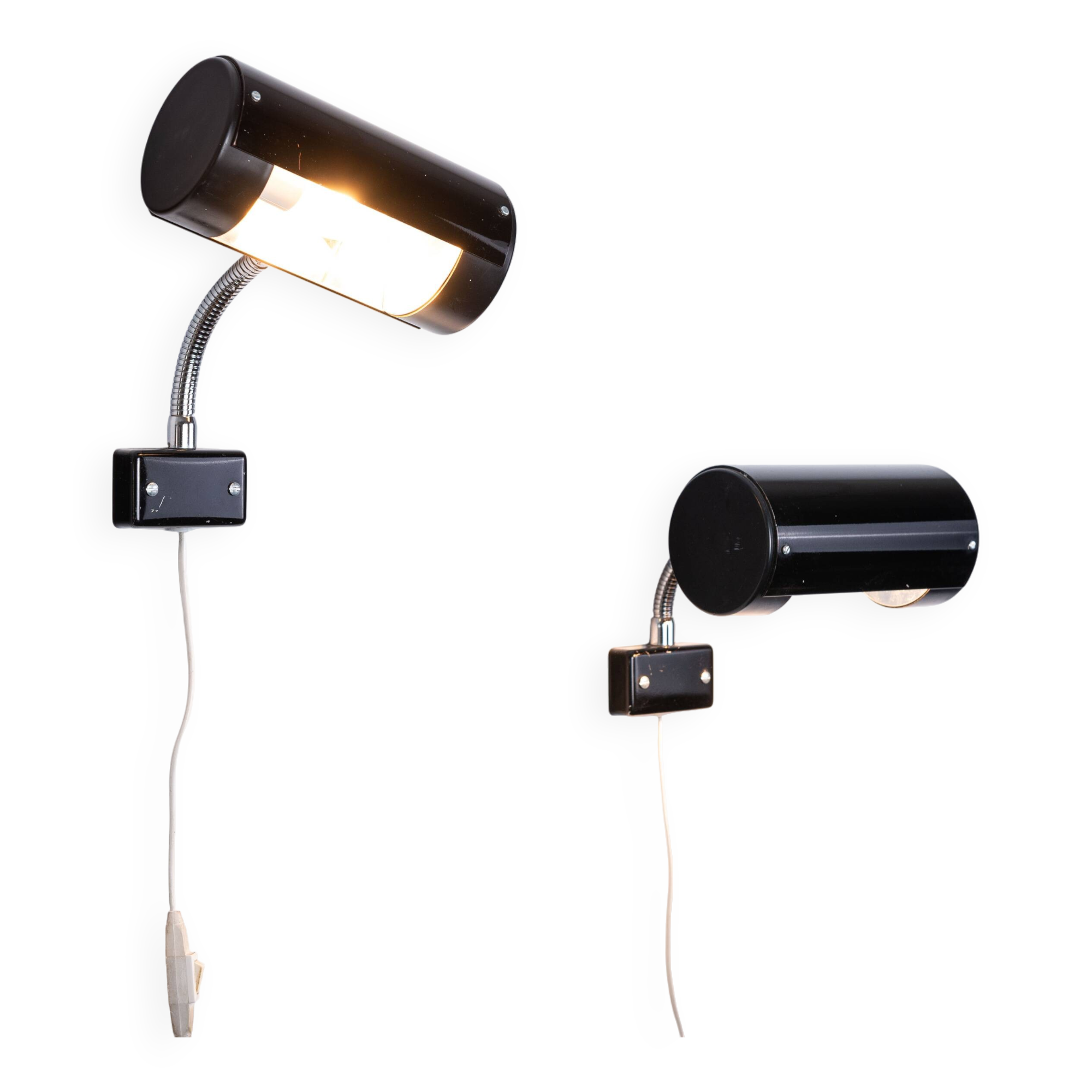 Anders Pehrson set of two wall lamps for Ateljé Lyktan 1970s Sweden
