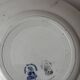 Ancienne assiette faïence St Amand fruits bleu