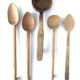 Couverts en bois vintage