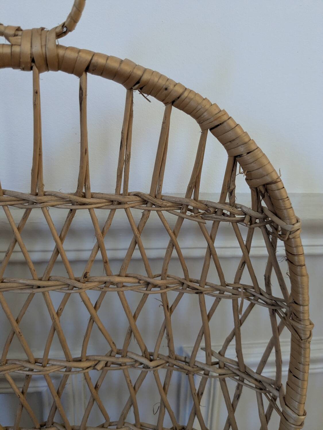 Rattan shelf