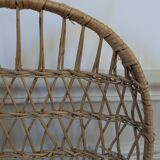 Rattan shelf
