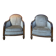 Pair of armchairs - Art Deco period bergères