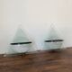Pair of Illo wall lamps for Lamperti, 1980s, made in Italy