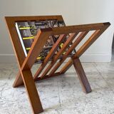 Vintage geometric magazine rack
