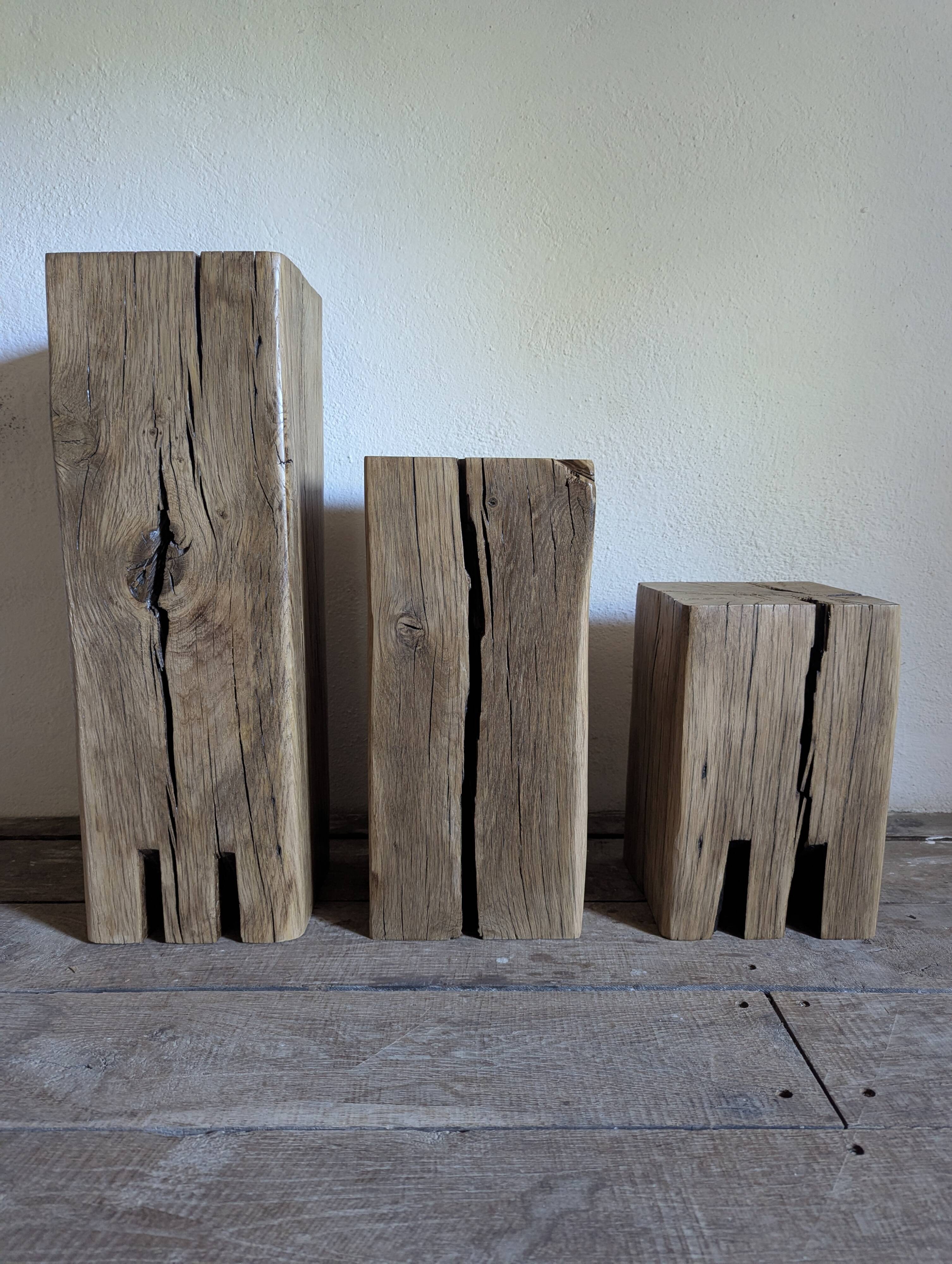 3 monoliths, ancient oak columns