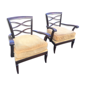 Pair of art deco armchairs